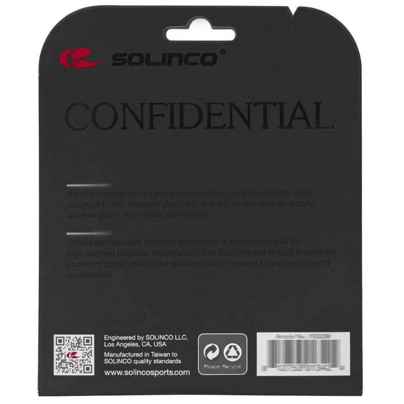 Solinco Confidential (18-1.15mm) String Set - Image 3